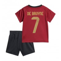 Maglia Calcio Belgio Kevin De Bruyne #7 Prima Divisa Bambino Europei 2024 Manica Corta (+ pantaloncini)